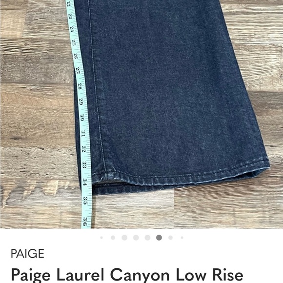 Paige Laurel Canyon Low Rise Bootcut Jeans Sz 30/10 30x34 Staple Y2K 90s Western - Picture 8 of 9